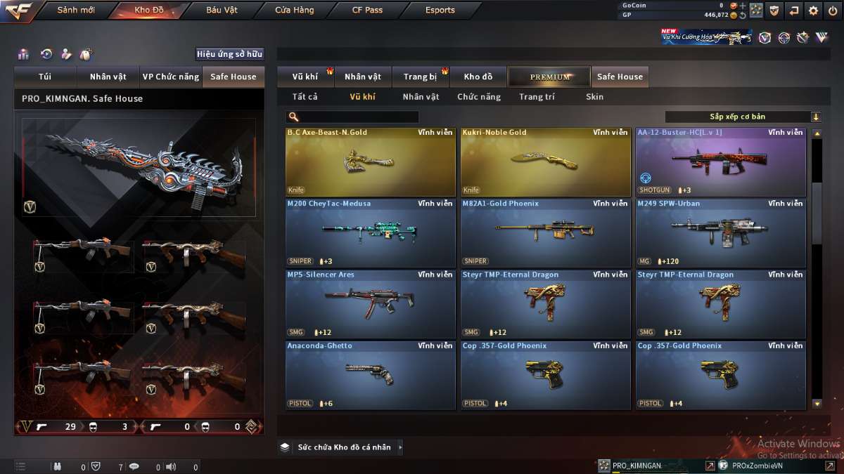 shop acc cf uy tin gia re